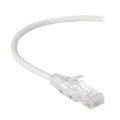 Black Box Black Box C6PC28-WH-03 Slim-Net CAT6 250-MHz 28-AWG Stranded Ethernet Patch Cable with Unshielded; PVC & Snagless Boot; White - 3 ft. C6PC28-WH-03